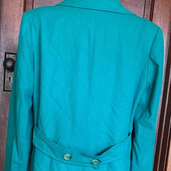 Vintage Pendleton Teal Wool Coat 10/12 - Picture 3 of 4